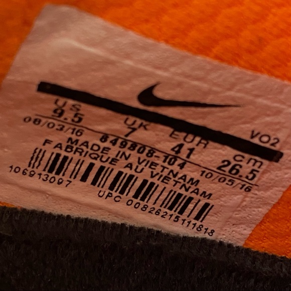 Nike Metcon 3 orange white blue material lace up trainers sneakers - Picture 8 of 8